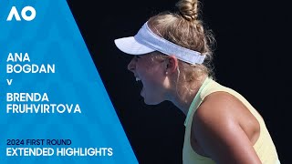 Ana Bogdan v Brenda Fruhvirtova Extended Highlights | Australian Open 2024 First Round