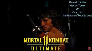 Mortal Kombat 11 Ultimate - Kasual Rambo Klassic Tower On Very Hard No Matches/Rounds Lost