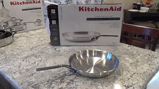 KITCHENAID 5 PLY CLAD POLISHED STAINLESS STEEL FRY PAN SKILLET CUSTOMER REVIEW KITCHENAID PANS