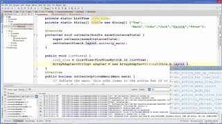 Android Tutorial for Beginners 18 Android ListView