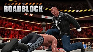 WWE 2K17 Roadblock 2016 - Seth Rollins vs Chris Jericho -Triple H attack Rollins (Custom Prediction)