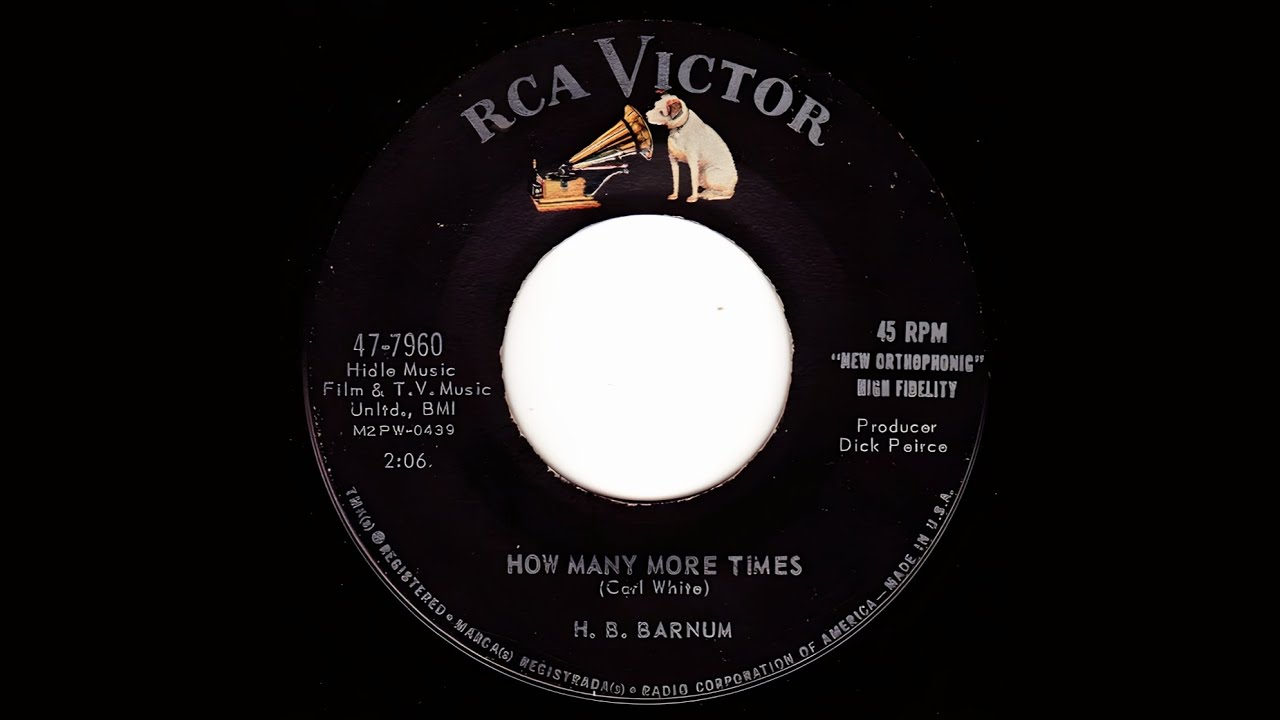 H. B. Barnum - How Many More Times (1961) - YouTube