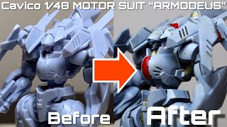 CAVICO チョイプラシリーズ MOTOR SUIT “ARMODEUS” -黒立ち上げ塗装\u0026ウェザリング-