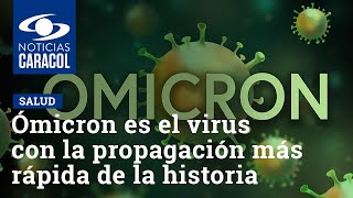 Ómicron es el virus con la propagación más rápida de la historia, según expertos