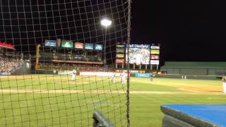 Wei-Chung Wang warms up. Colorado sky Sox 7/7/17