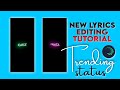 🔥New Double GlowTrending Lyrics Status Tutorial | Sby Editing🔥