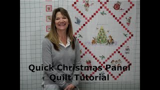 Quick Christmas Panel Quilt