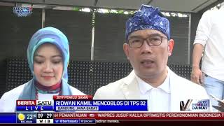 Usai Nyoblos, Ridwan Kamil: Siapapun yang Terpilih, Kita Dukung