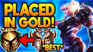 I PLACED MY RIVEN INTO GOLD! RIVEN ONE-TRICK VS GOLD ELO! (League of Legends)