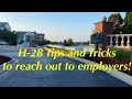 Tips and Tricks on how to contact H-2B Employers!!