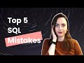 What Are The Most Common SQL Beginners Mistakes?
