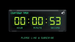 53 SECONDS TIMER - 1080p - COUNTDOWN TIMER