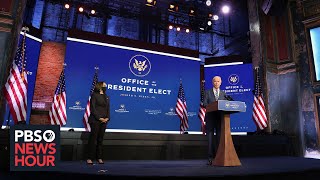 Biden says transition is underway, even as Trump repeats unfounded claims
