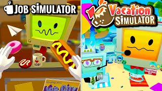 Job Simulator & Vacation Simulator | Full Game Walkthrough | No Commentary
