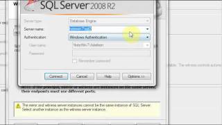 SQL Server 2008 Database Mirroring step by step