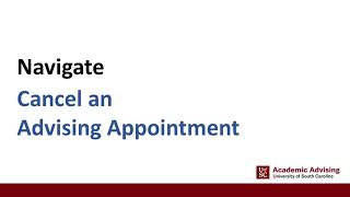 Navigate Cancel Appointment (Students)