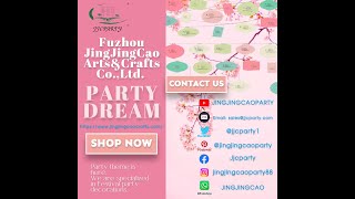 Jing 菁 from Fuzhou #JingJingCao Arts\u0026Crafts Co.,Ltd. Social media @jingjingcaoparty #jjcparty #菁菁草