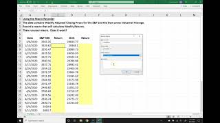 Using Macro Recorder: Excel VBA Video Tutorial