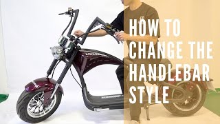 How to Change the Handlebar on the Harley-style Electric Scooter M1P-Convert to an Upright Bar