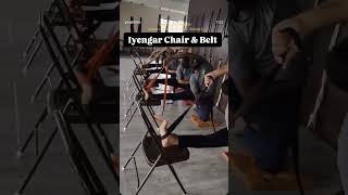 Iyengar Chair \u0026 Belt Yoga | Deep Stretch | Fat Burn | Weight Loose @yogatute