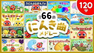 こどものうた・にんき曲メドレー♪ 全66曲【2時間連続】赤ちゃん泣き止むうた | おかあさんといっしょ | いないいないばぁっ| NHK Eテレ baby stop crying