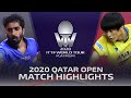 Sathiyan Gnanasekaran vs Shunsuke Togami | 2020 ITTF Qatar Open Highlights (FS)