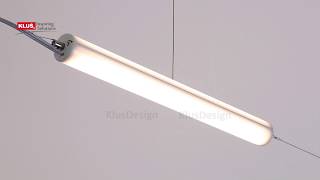 KLUS LLC - JAZ-DUO is a modern, designer version suspended lighting fixture