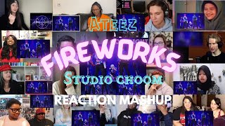 ATEEZ (에이티즈) - 'Fireworks' Studio Choom Performance REACTION MASHUP