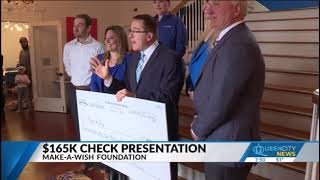 WJZY: Capitol Auto Group Presents Check to Make-A-Wish (Queen City News)