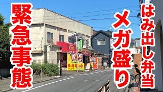 はみ出し弁当を【メガ盛り】で注文したら緊急事態が発生した。