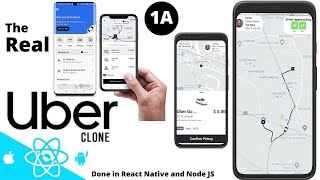 The Real Uber Clone in React Native & Node.JS + MongoDB Part 1A (a Full Stack Project)
