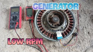 Generator low rpm dari dinamo mesin cuci