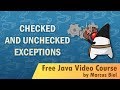 Java for Beginners 15 - Checked and Unchecked Exceptions