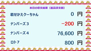 宝くじ　NumSR収支結果　2025-01-10　（金）