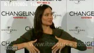 ANGELINA JOLIE * CHANGELING * TEARS UP PRESS COMFERENCE-PART 2