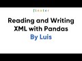 Reading and writing XML with Pandas