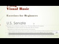 Introduction To Programming Using Visual Basic - U.S. Senate
