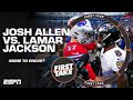 Lamar Jackson vs. Josh Allen: Which QB has more to prove? | First Take