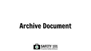 Archive Document | Safety 101: Proactive Safety Software