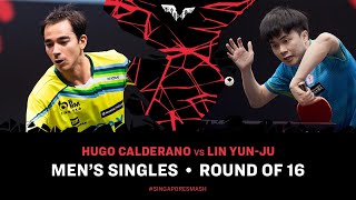 Hugo Calderano vs Lin Yun-Ju | MS R16 | Singapore Smash 2025