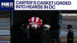 Jimmy Carter's casket arrives in DC for funeral | FOX 5 News