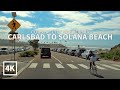 [4K] Driving Carlsbad to Solana Beach - Carlsbad Blvd, South Coast HWY, San Diego County, California