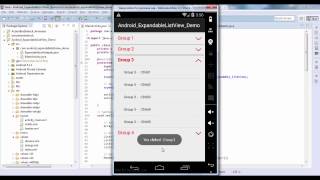 Android ExpandableListView Demo