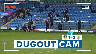 Dugout Cam | Marcelo Bielsa and the bench celebrate to a tense win | Leeds United 1-0 Burnley