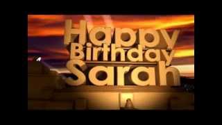 Happy Birthday Sarah