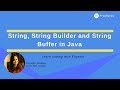 Difference Between String, String Buffer and String Builder in Java.
