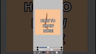 How to draw NOSE in Ibispaint x #drawing #nose #shorts