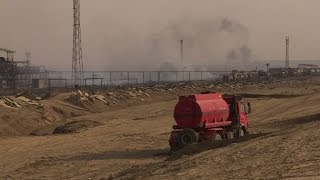 Iraqi forces extinguish fire at sulphur plant torched by IS