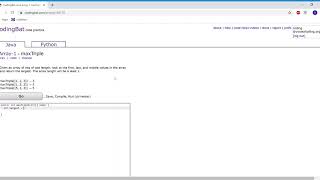 Array-1(maxTriple) Java Tutorial || codingbat.com