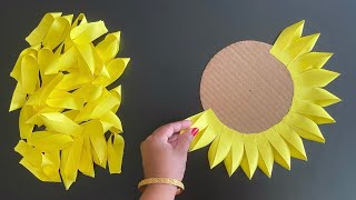 2 Beautiful Paper Flower Wall Hanging / Paper Craft For Home Decoration /Sunflower Wall hanging /DIY